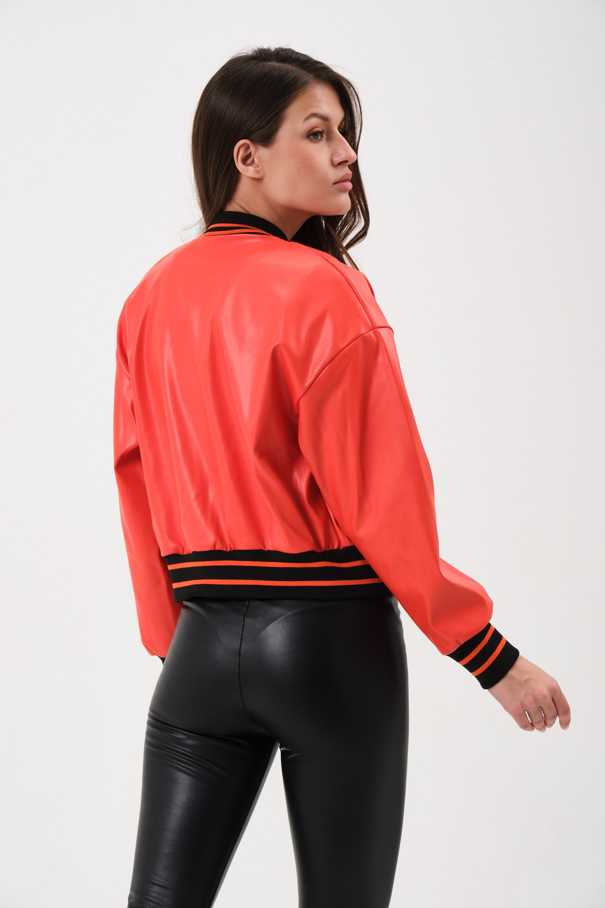 Women's Short Leather Jacket