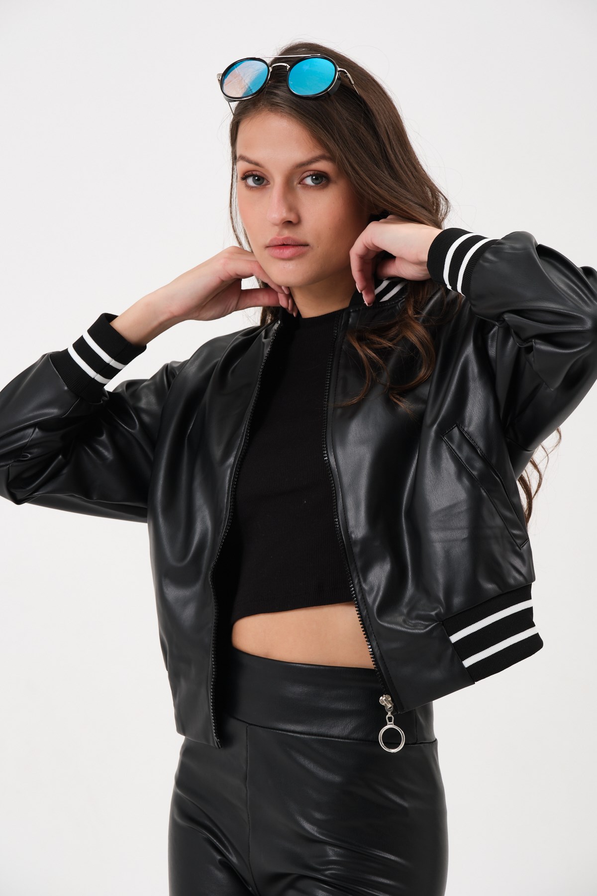 Women's Short Leather Jacket