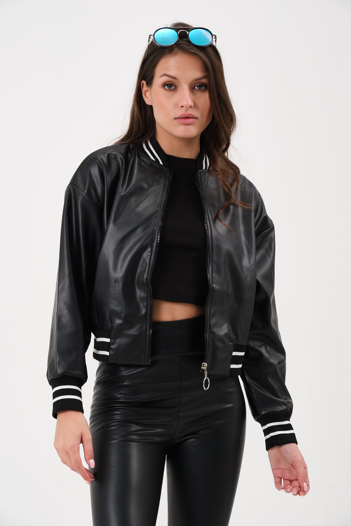 Women's Short Leather Jacket
