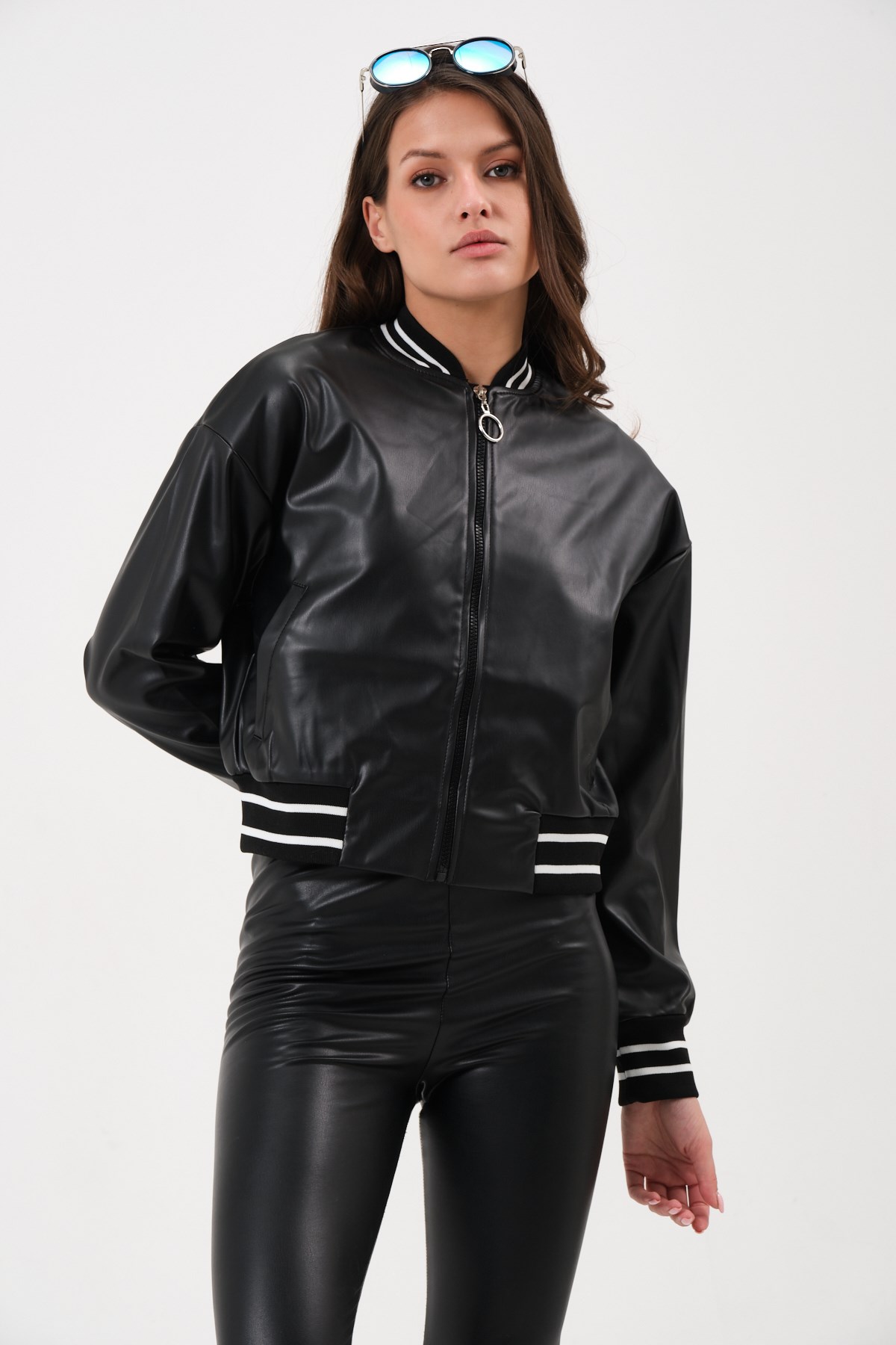 Women's Short Leather Jacket
