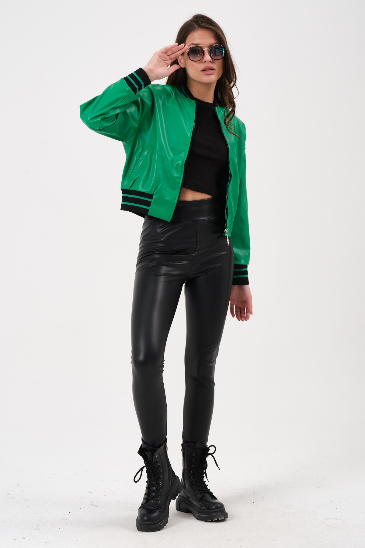 Women's Short Leather Jacket