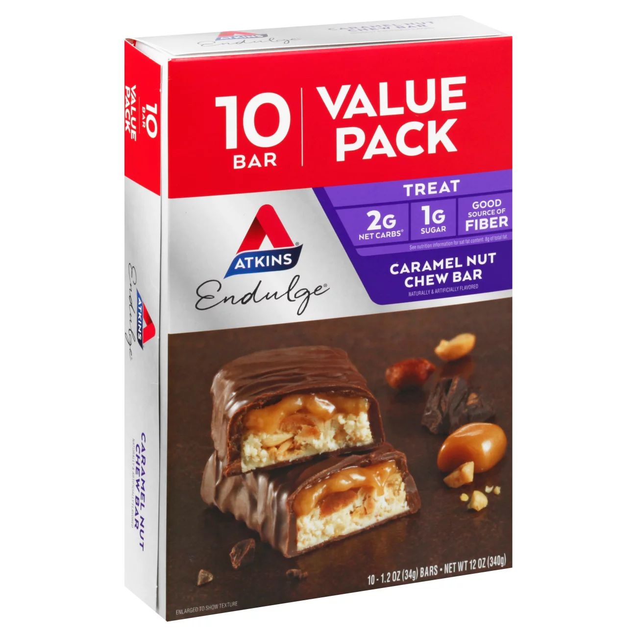 Atkins caramel nut and chew bar
