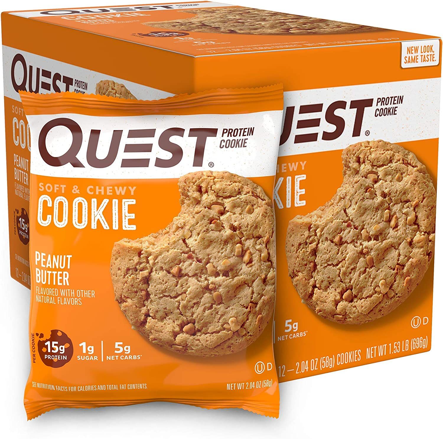Quest protein cookie peanut butter flavored with other natural flavors