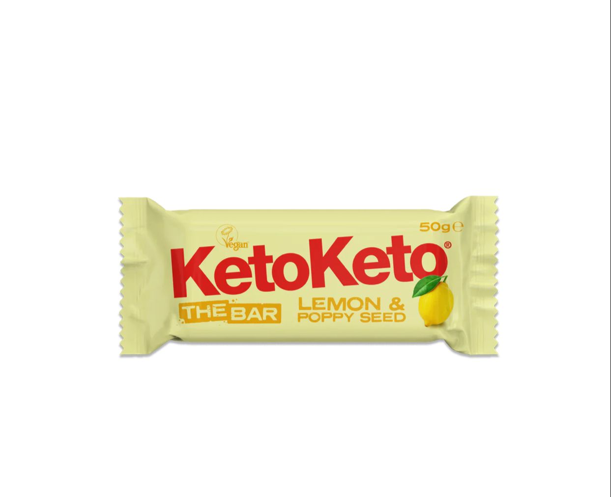 Keto keto the bar lemon and poppy seed flavour