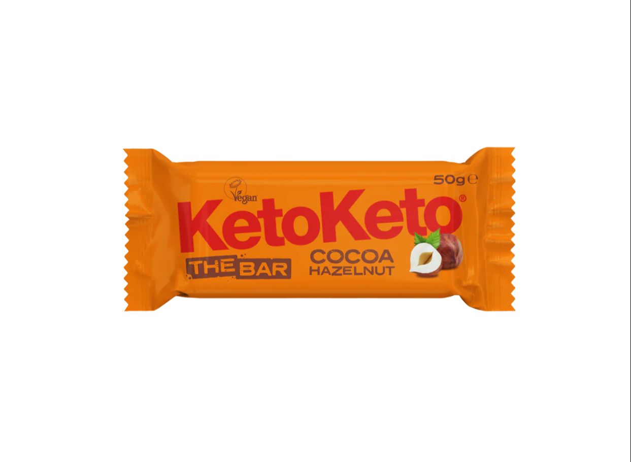 Keto keto the bar cocoa hazelnut flavour