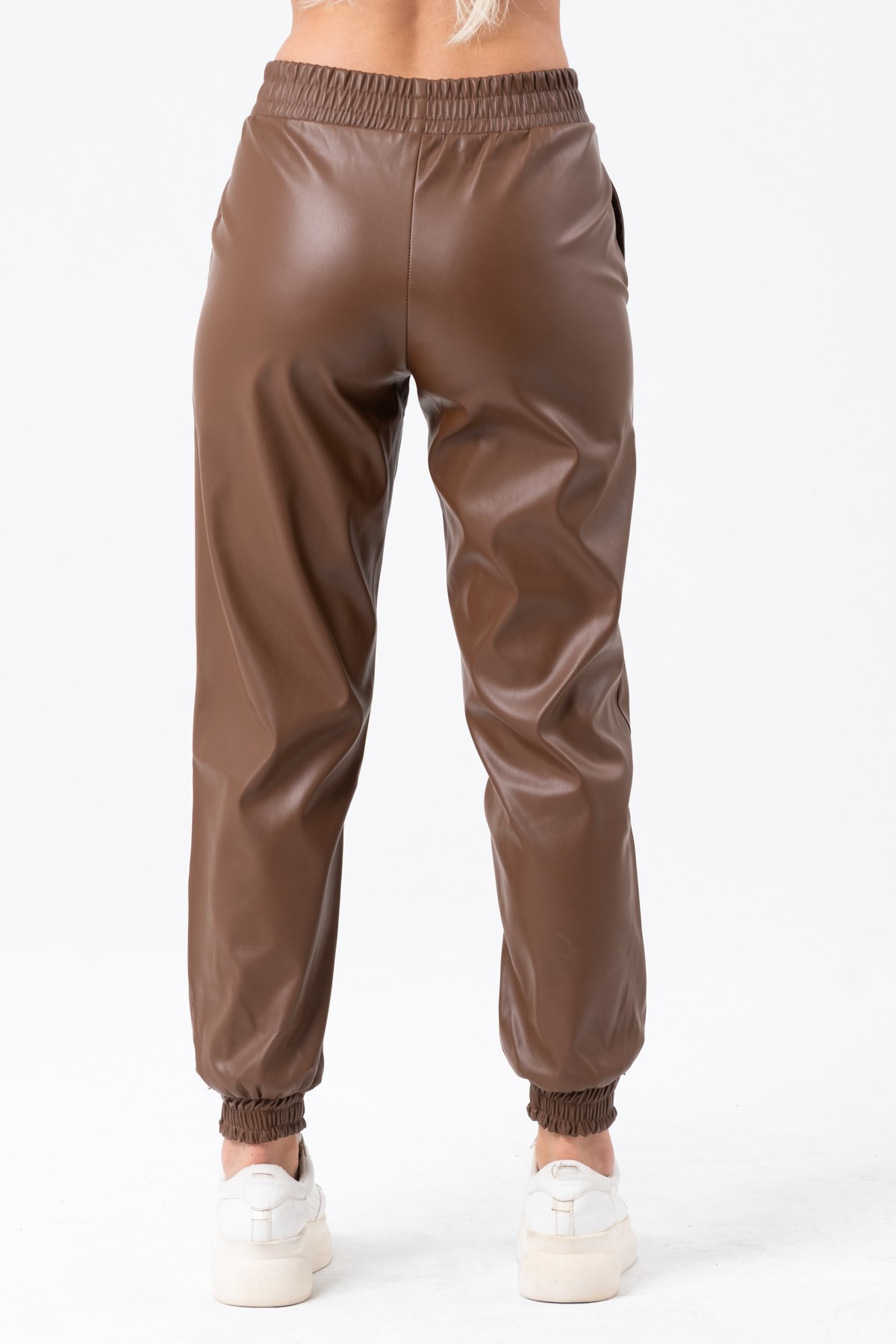 Women's Skinny Legs Leather Trousers