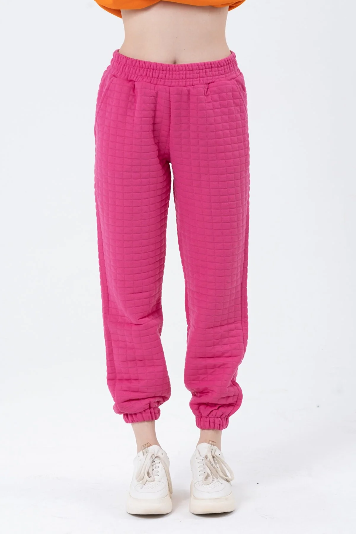 Women Square Patterned Sweatpants