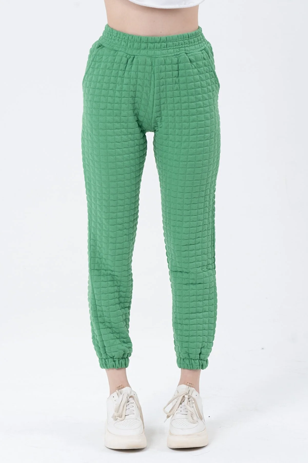 Women Square Patterned Sweatpants