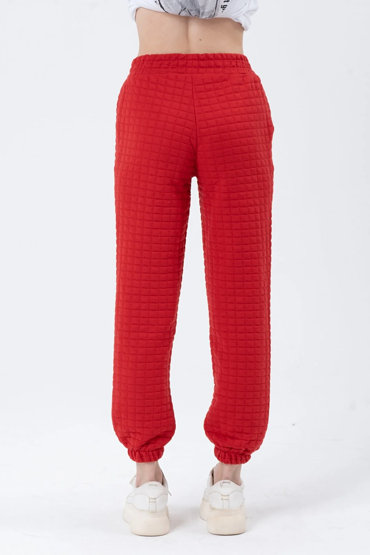 Women Square Patterned Sweatpants