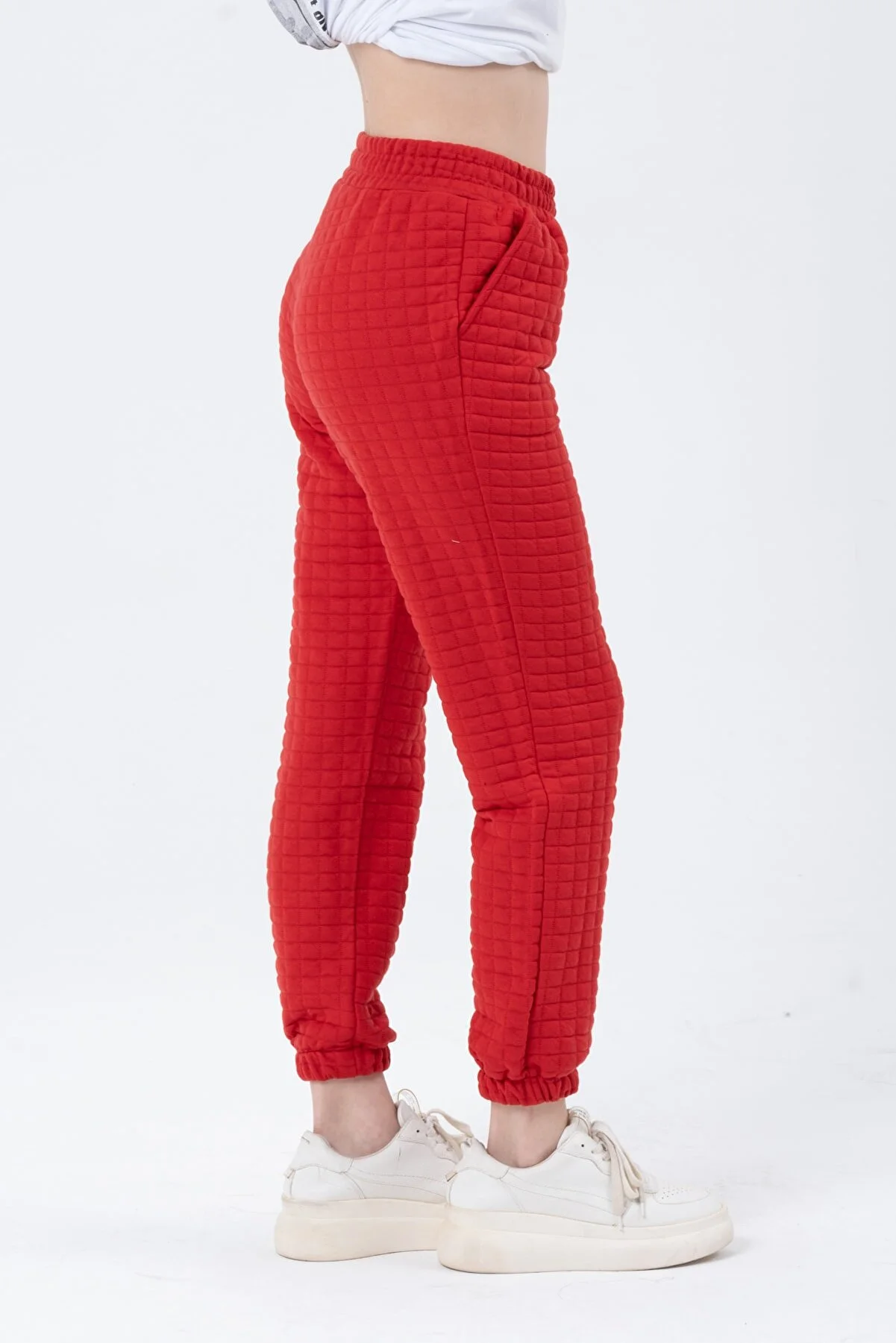 Women Square Patterned Sweatpants