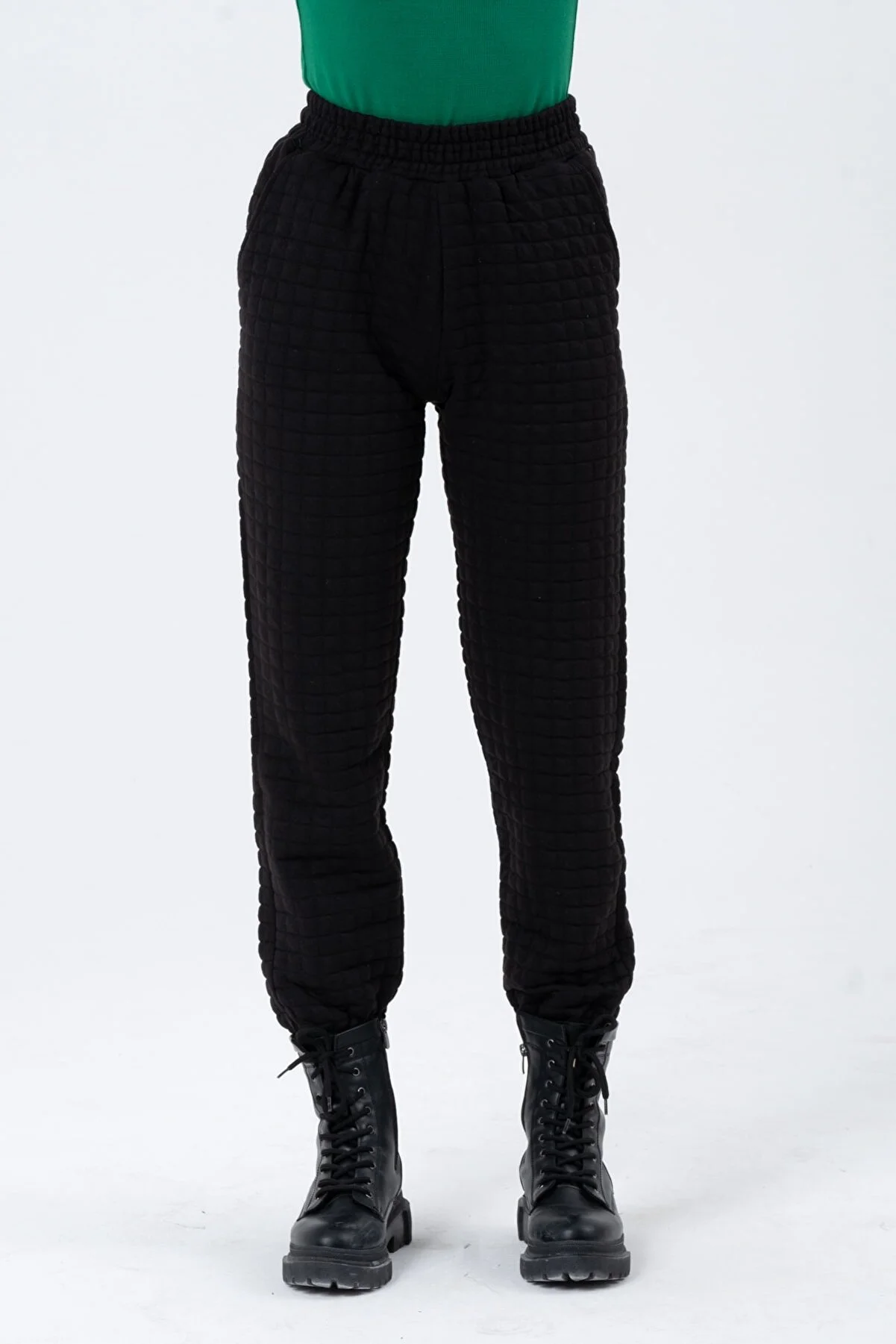 Women Square Patterned Sweatpants