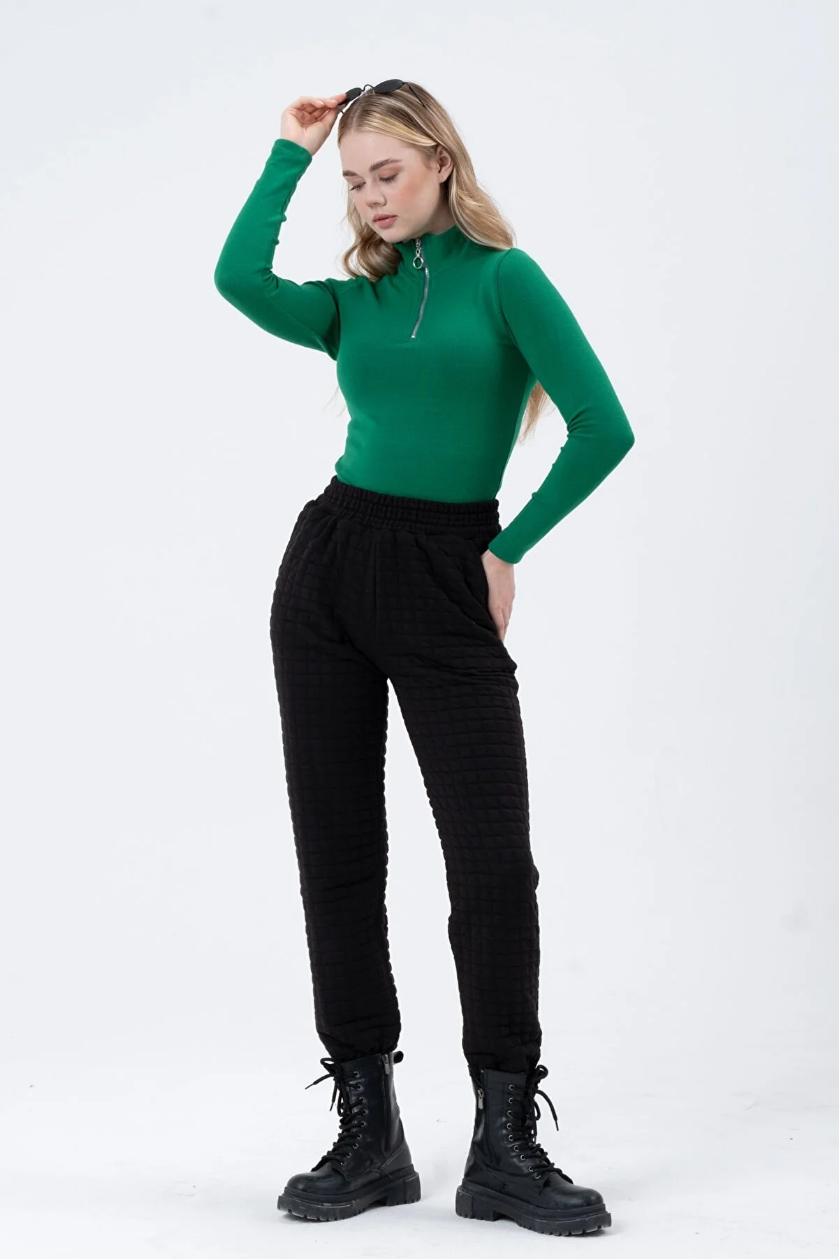 Women Square Patterned Sweatpants
