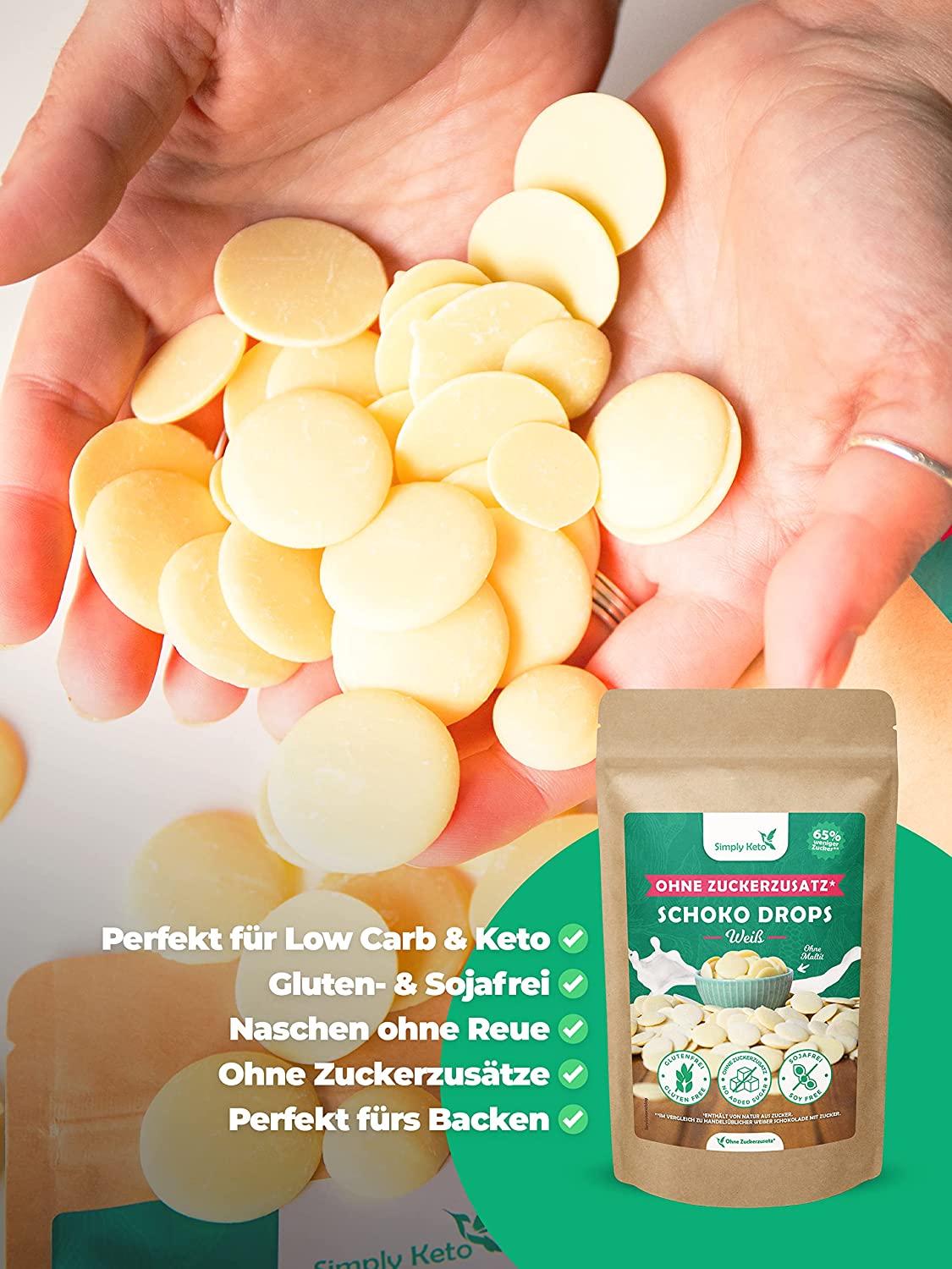 CHOCOLATE DROPS White