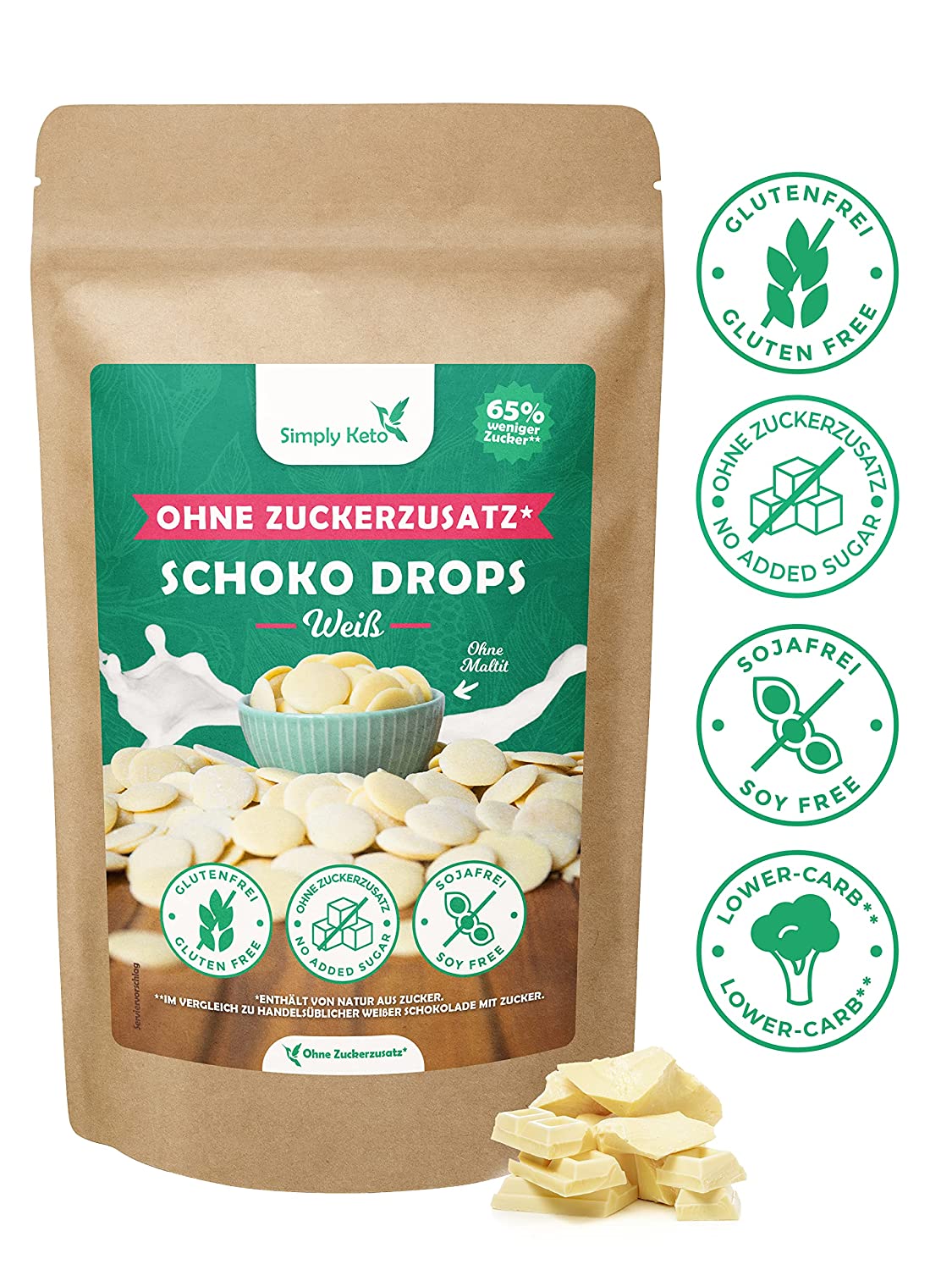 CHOCOLATE DROPS White