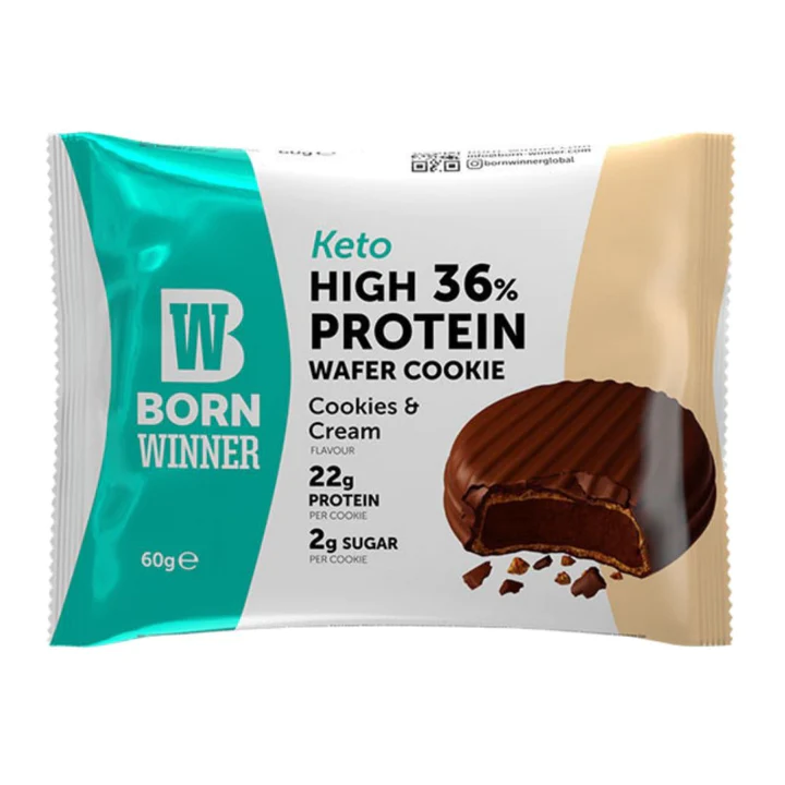 Keto wafer cookie and cream flavour