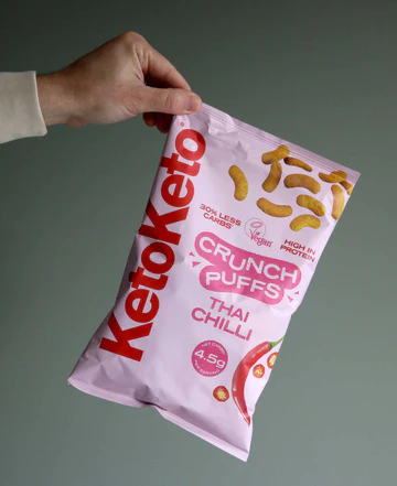 Keto keto crunch puffs Thai chilli