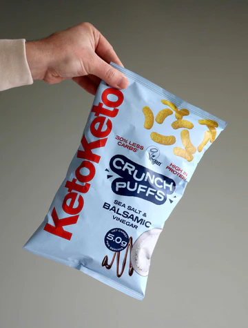 Keto keto crunch puffs sea salt and balsamic vinegar