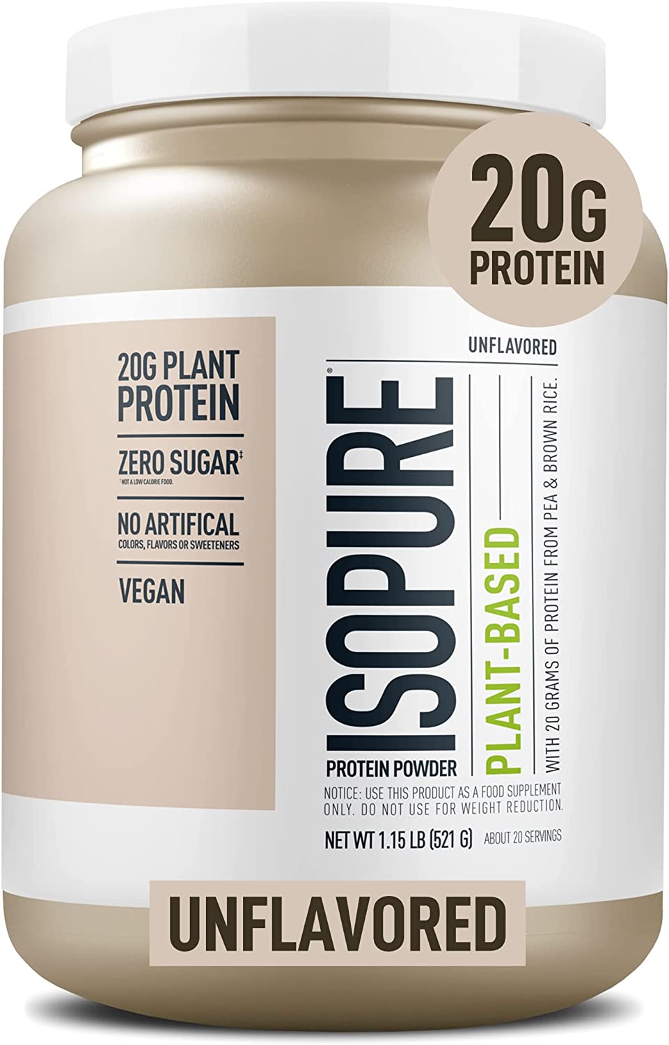 Isopure protein powder plant based
