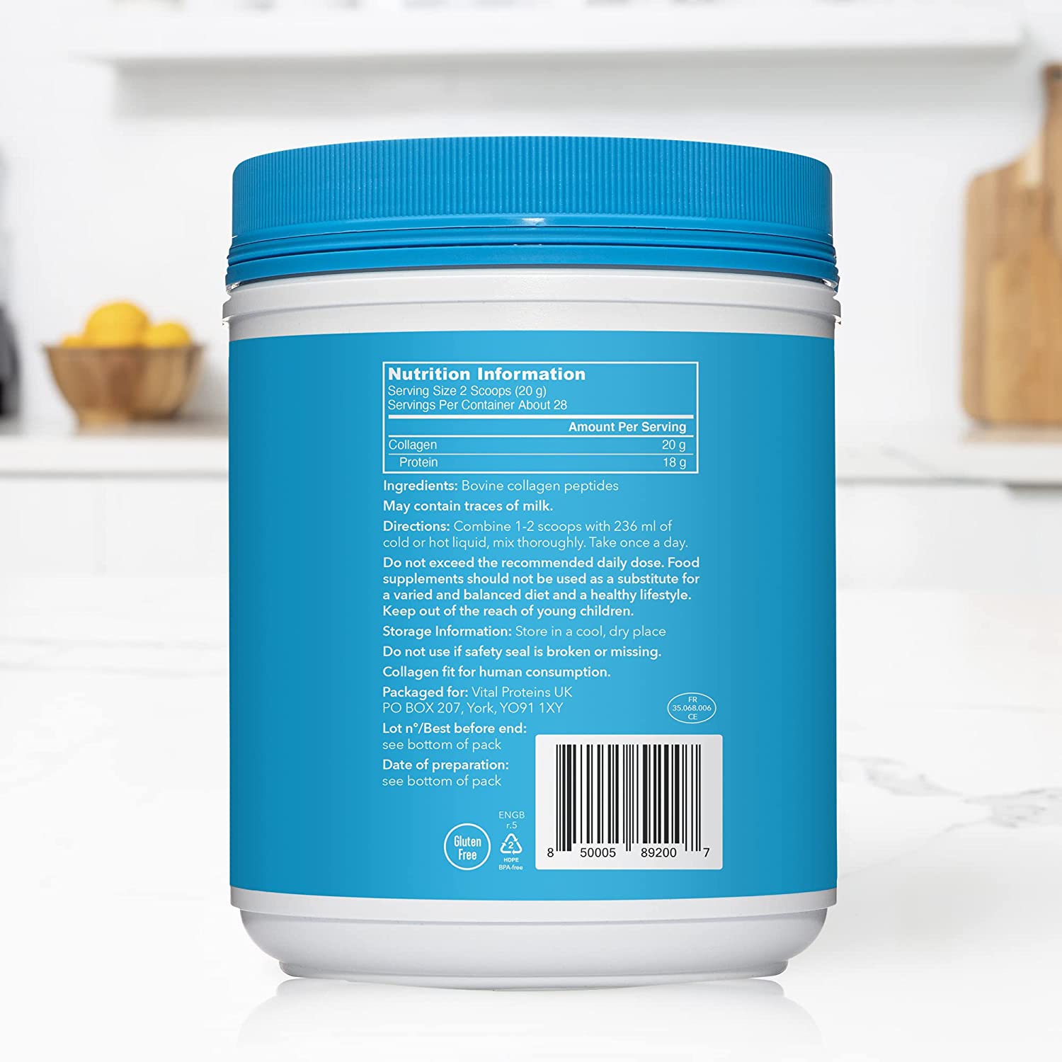 Vital proteins original collagen peptides.