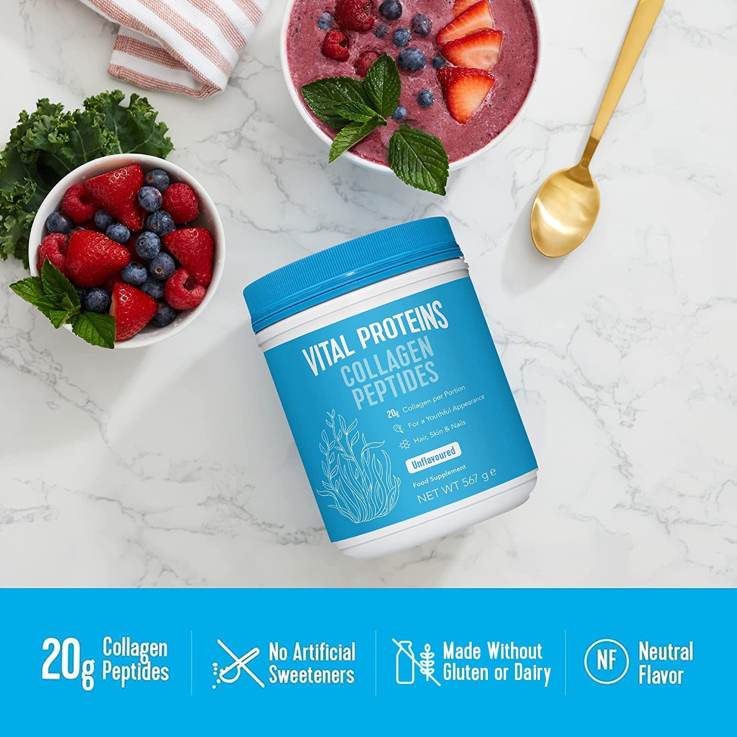 Vital proteins original collagen peptides.