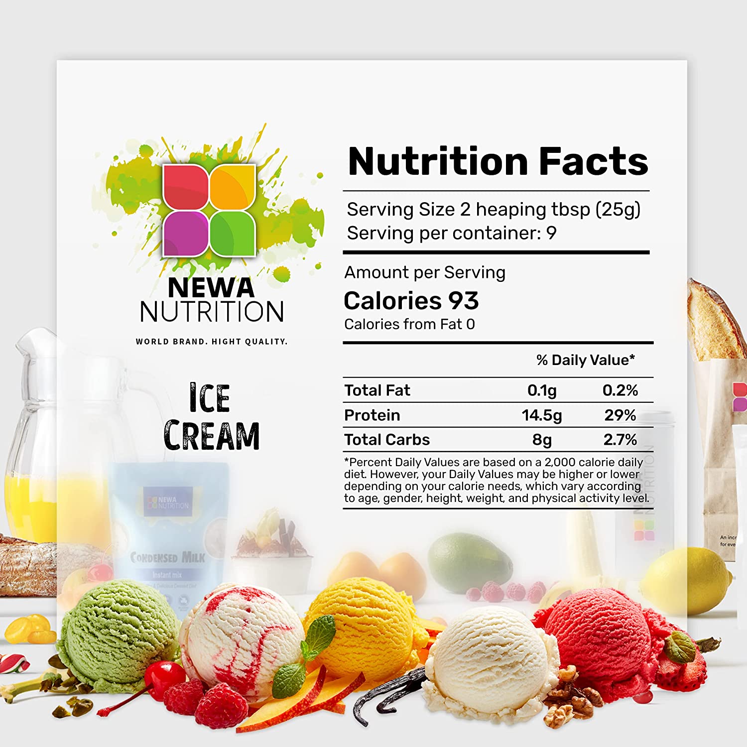 Ice cream instant mix