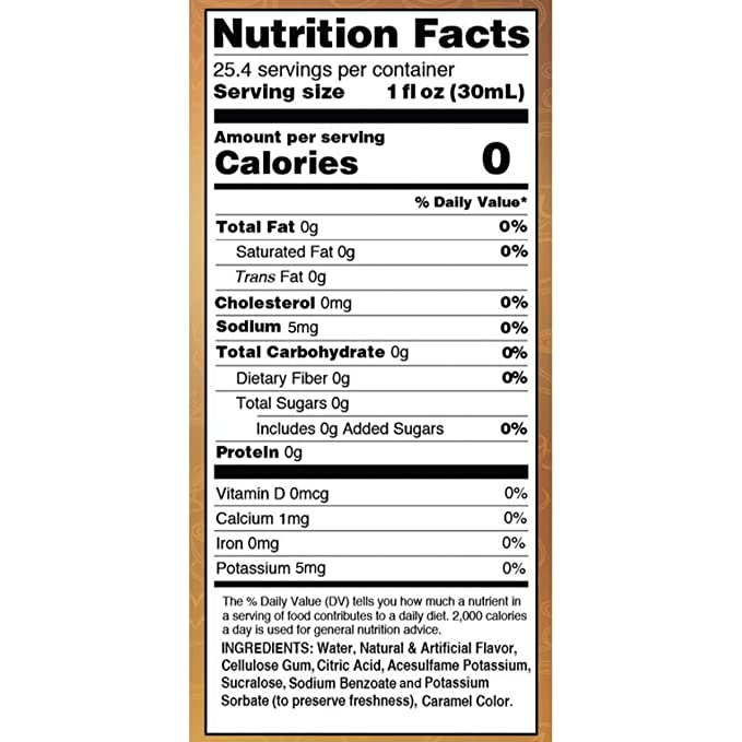 Skinny syrup