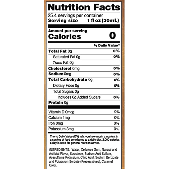 Skinny syrup