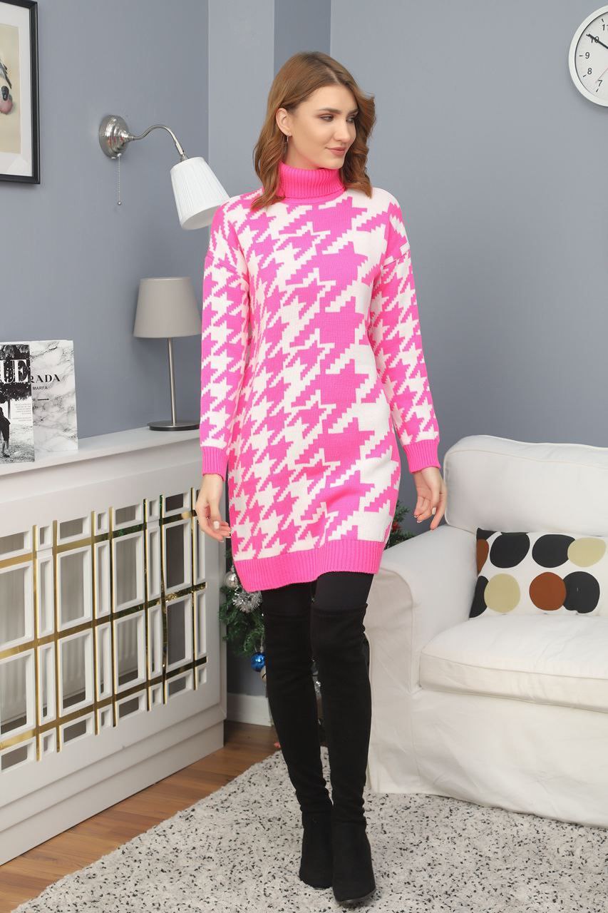 Women's High Neck Short Dress