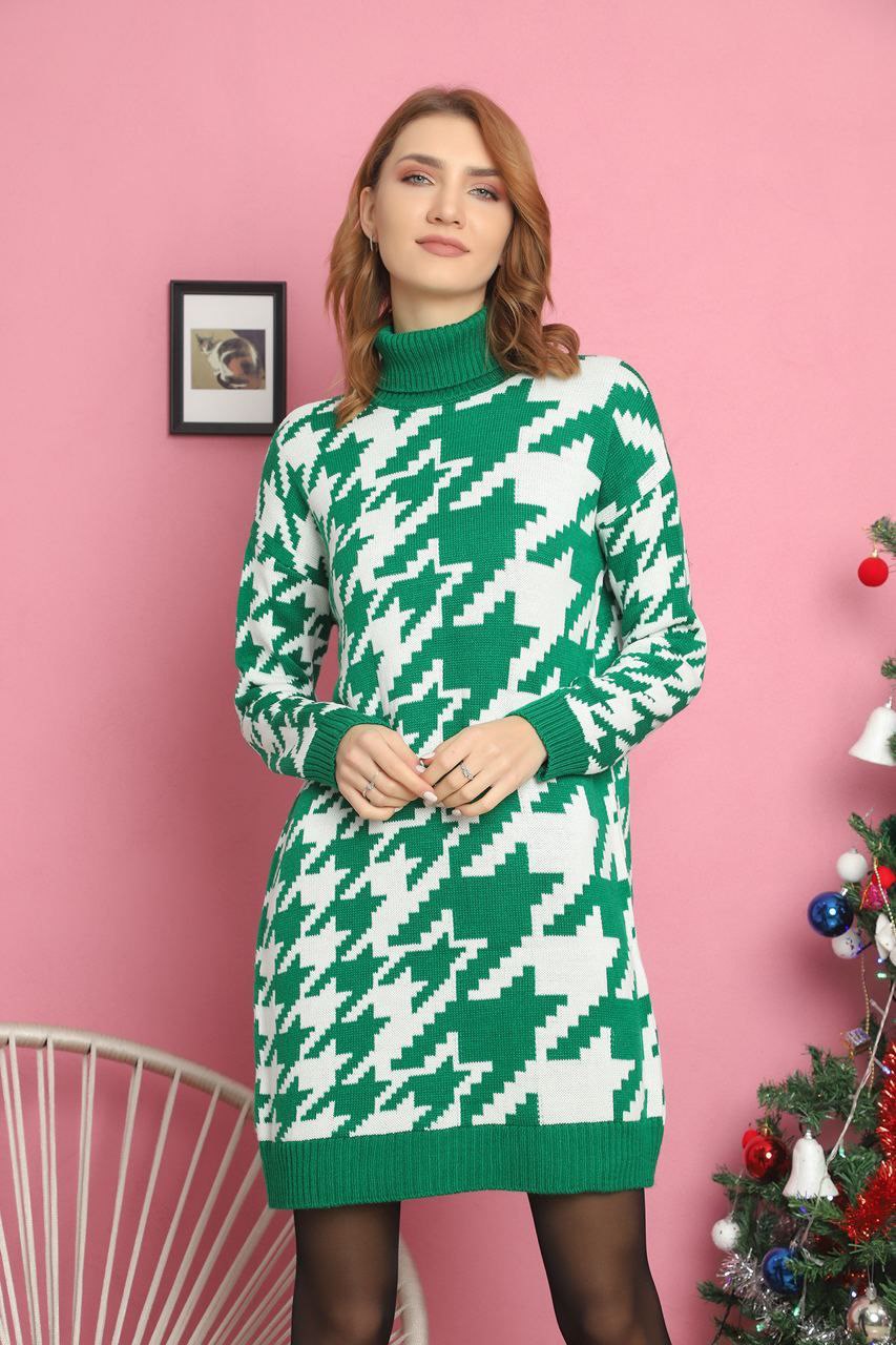 Women's High Neck Short Dress