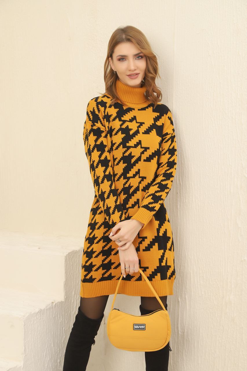 Women's High Neck Short Dress