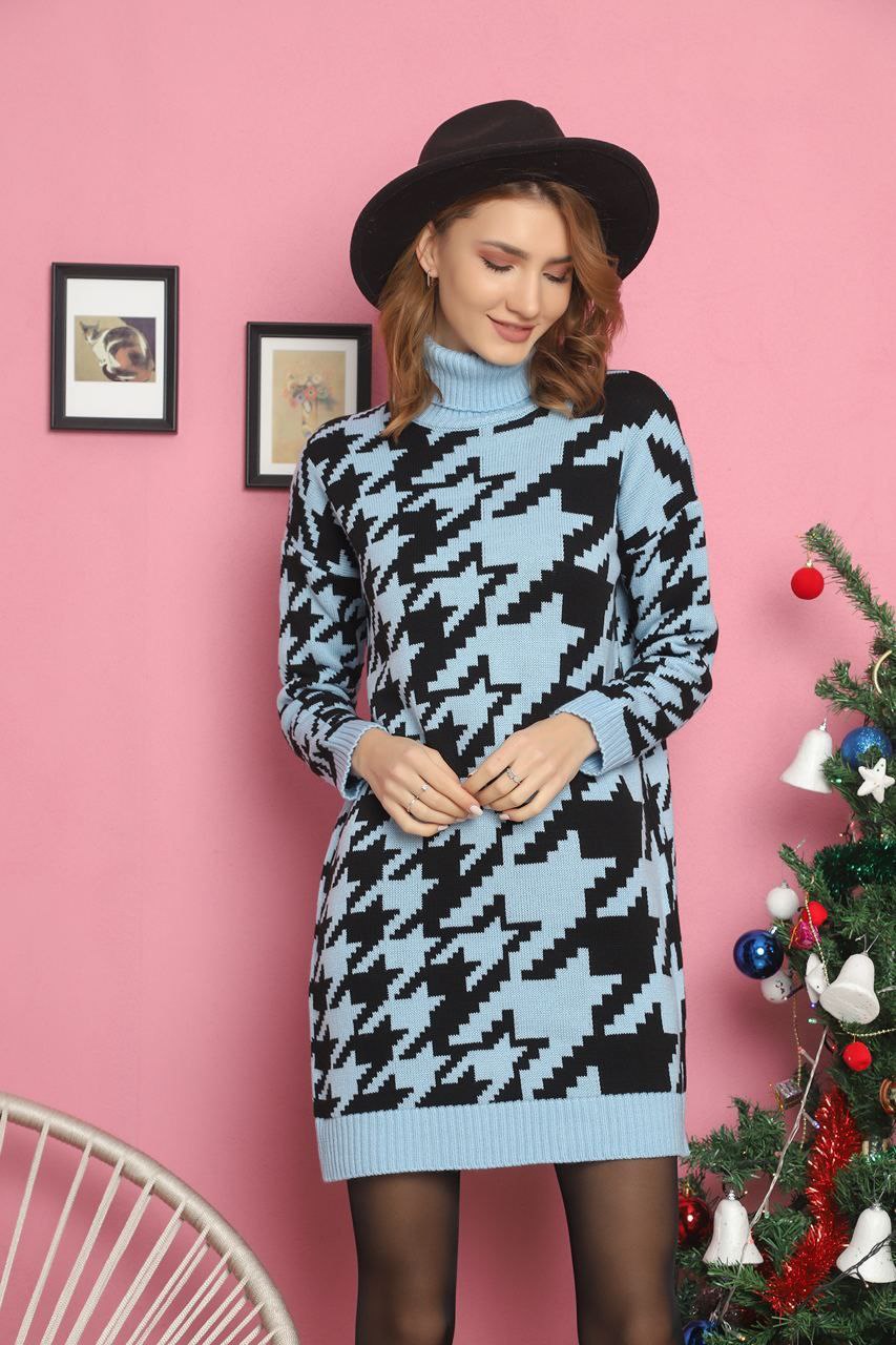 Women's High Neck Short Dress