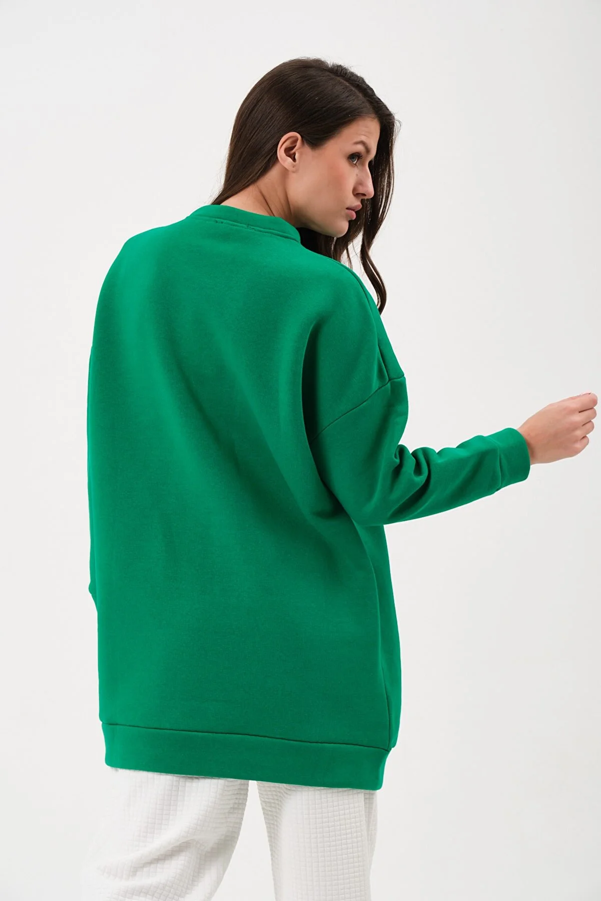 Women's Crew Neck Printed Sweatshirt