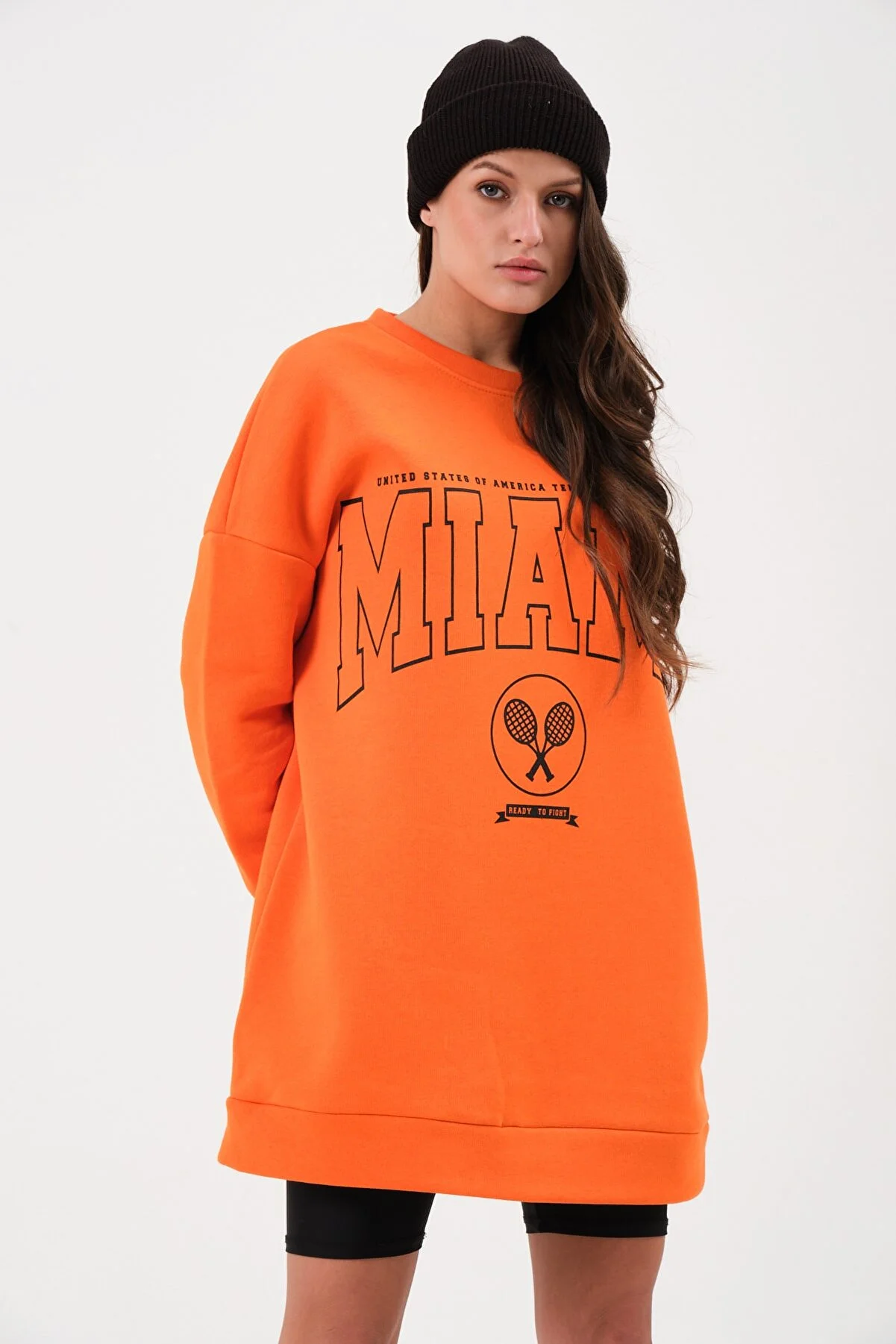 Women's Crew Neck Printed Sweatshirt