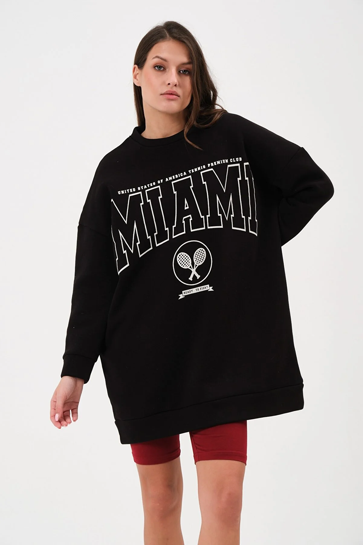 Women's Crew Neck Printed Sweatshirt