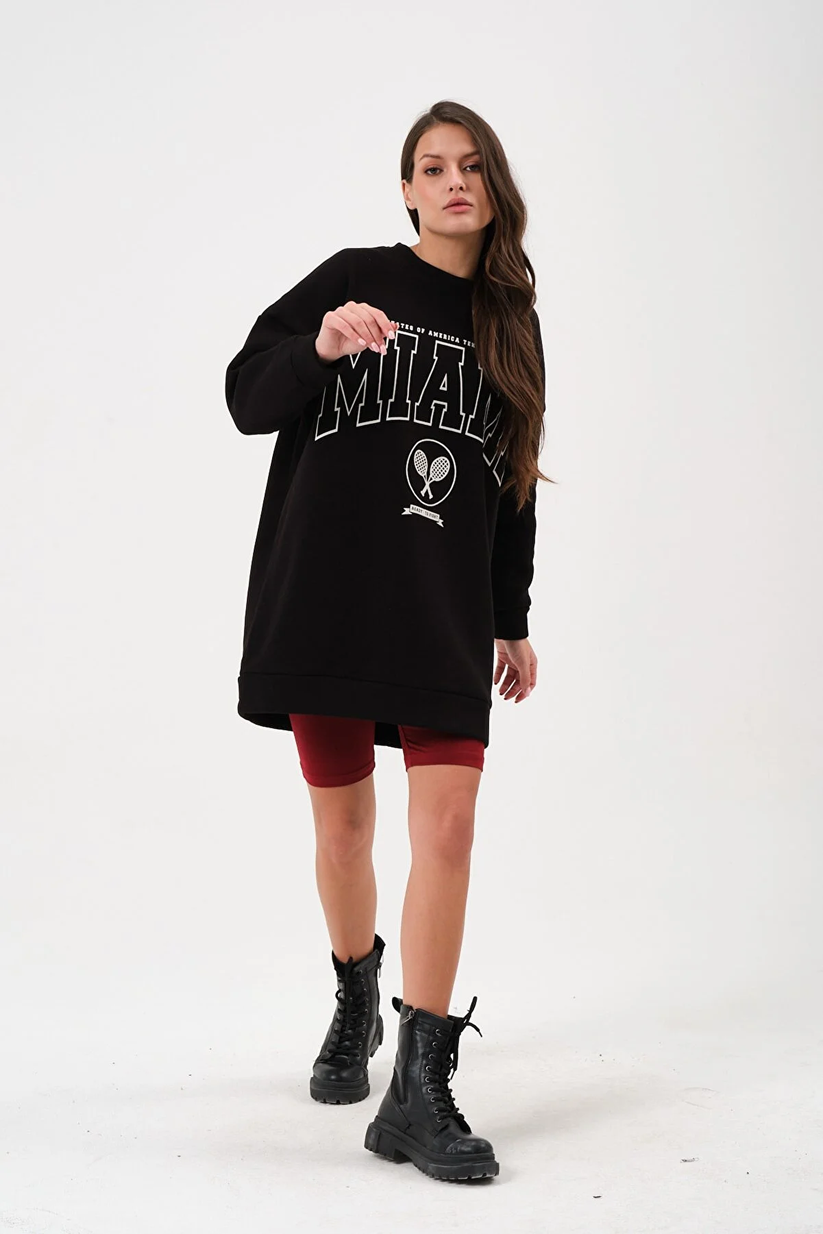 Women's Crew Neck Printed Sweatshirt