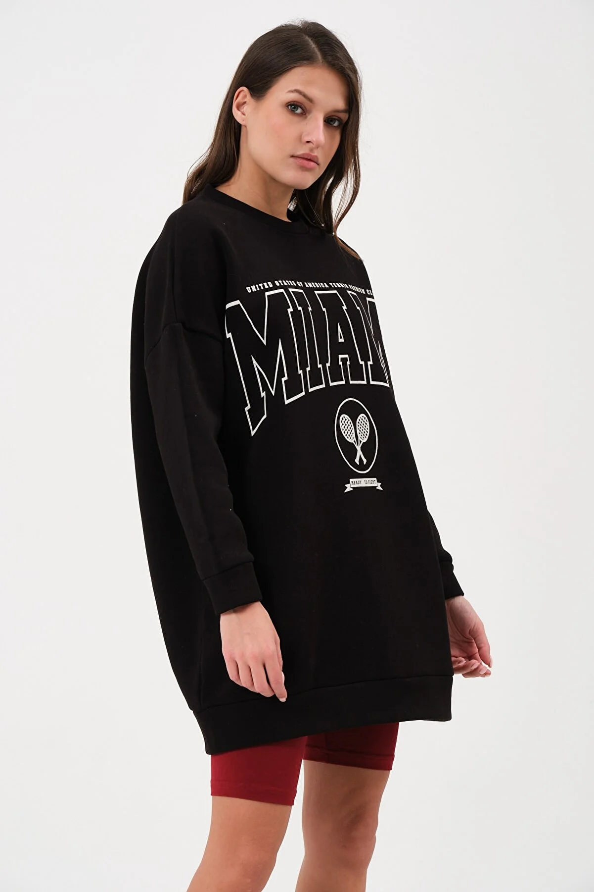 Women's Crew Neck Printed Sweatshirt