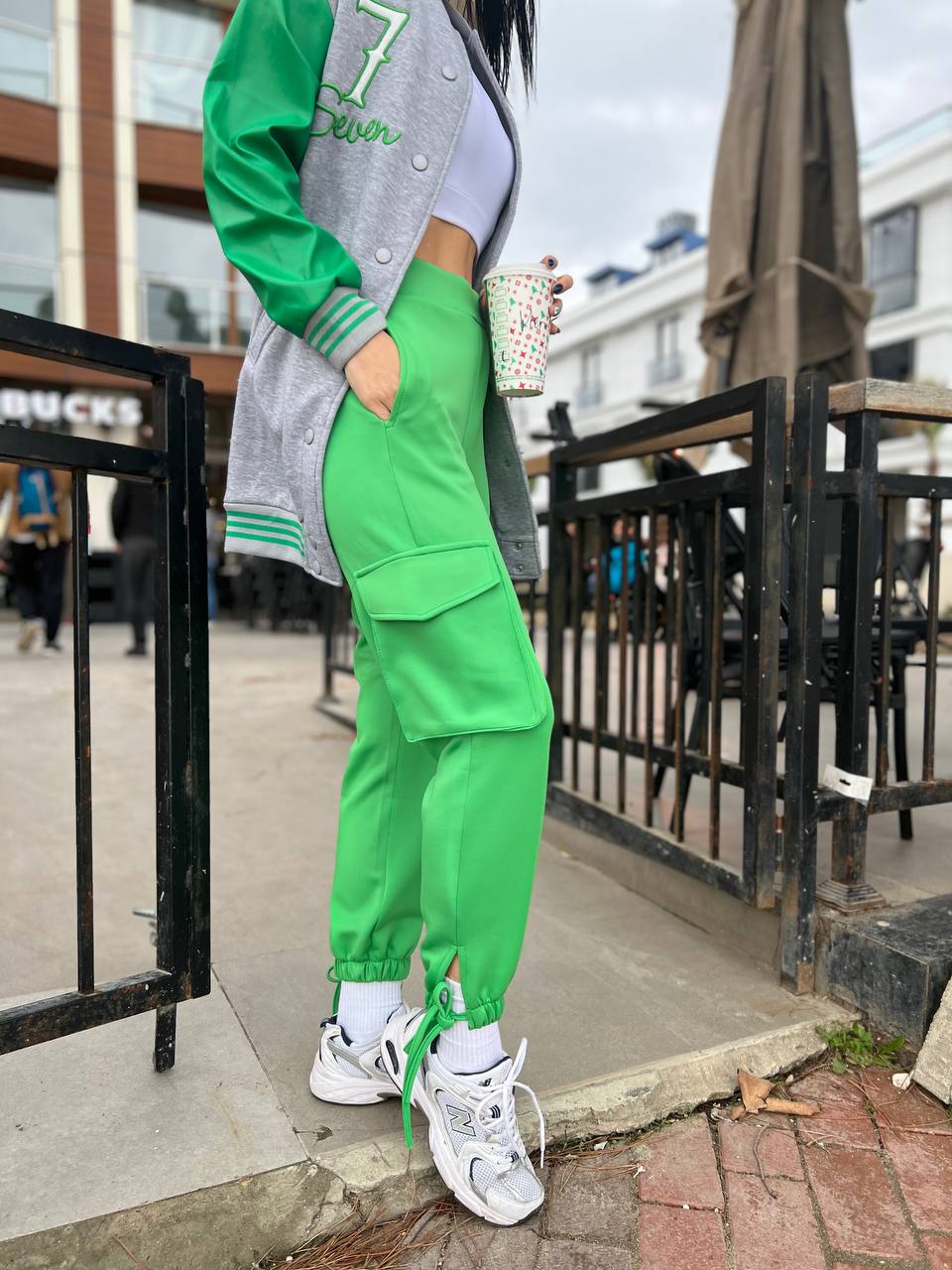 Women's High Waist Elastic Drawstring Pants