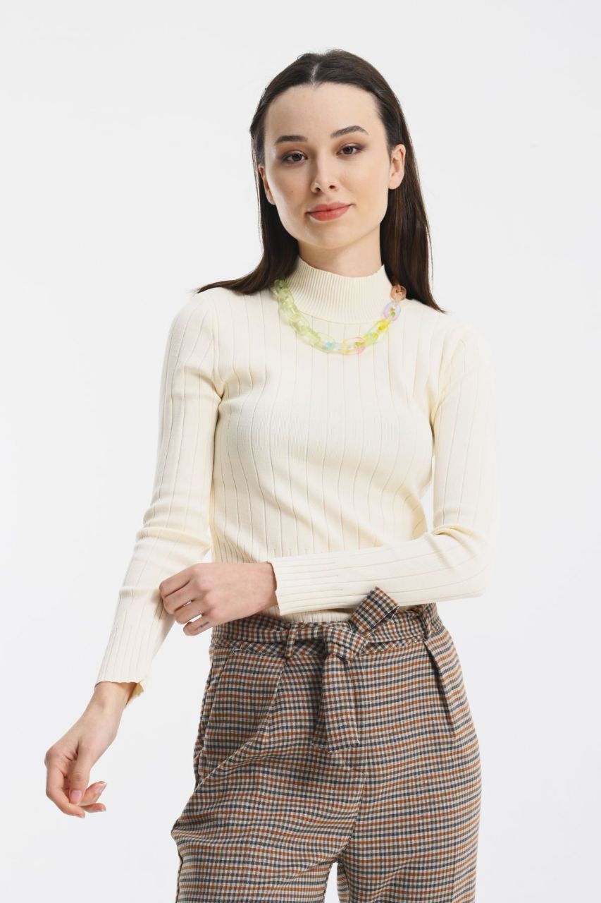 Women's High-Neck Sweater