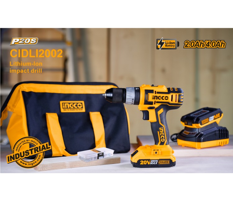 Ingco lithium-ion impact drill