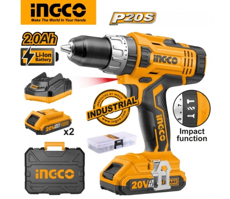 Ingco tools lithium-ion impact drill