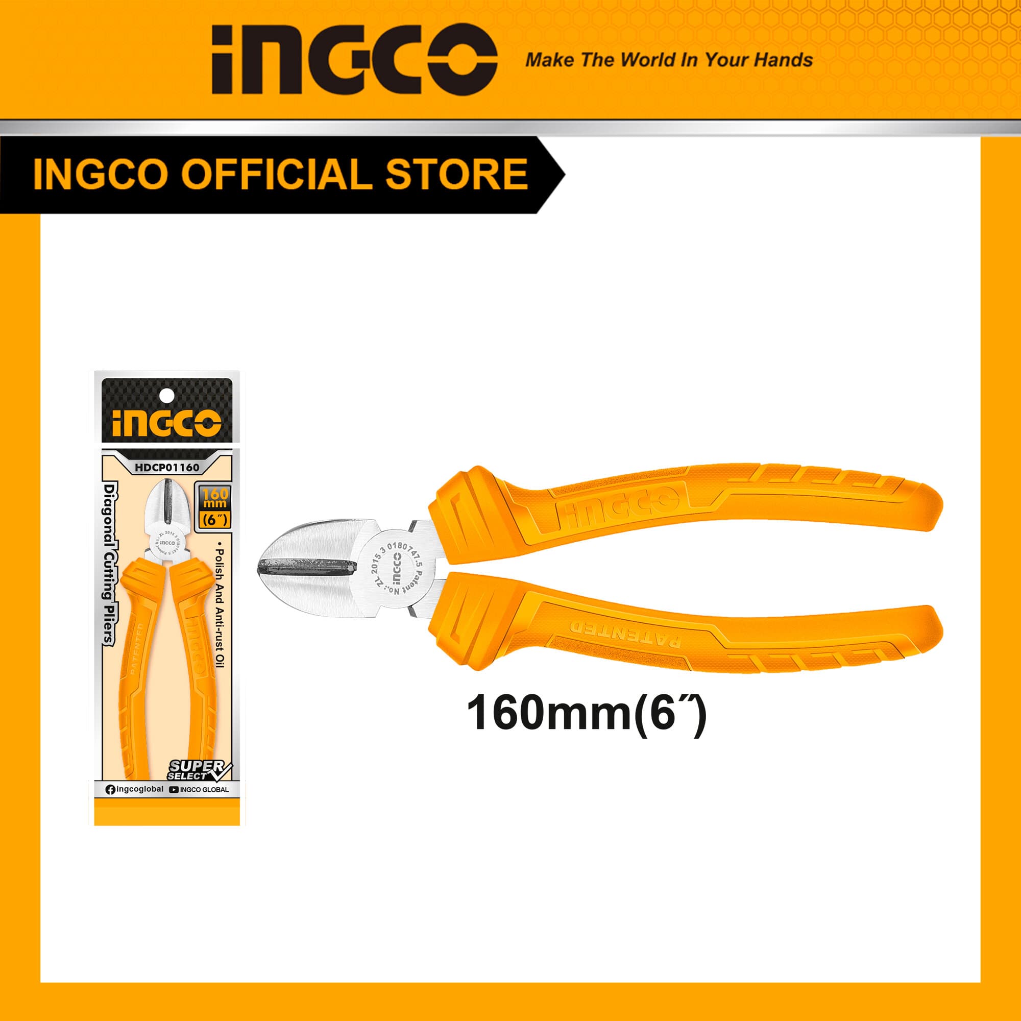 Ingco Diagonal cutting pliers
