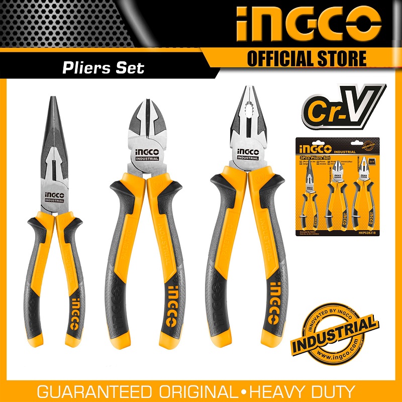 Ingco 3pcs compound pliers set