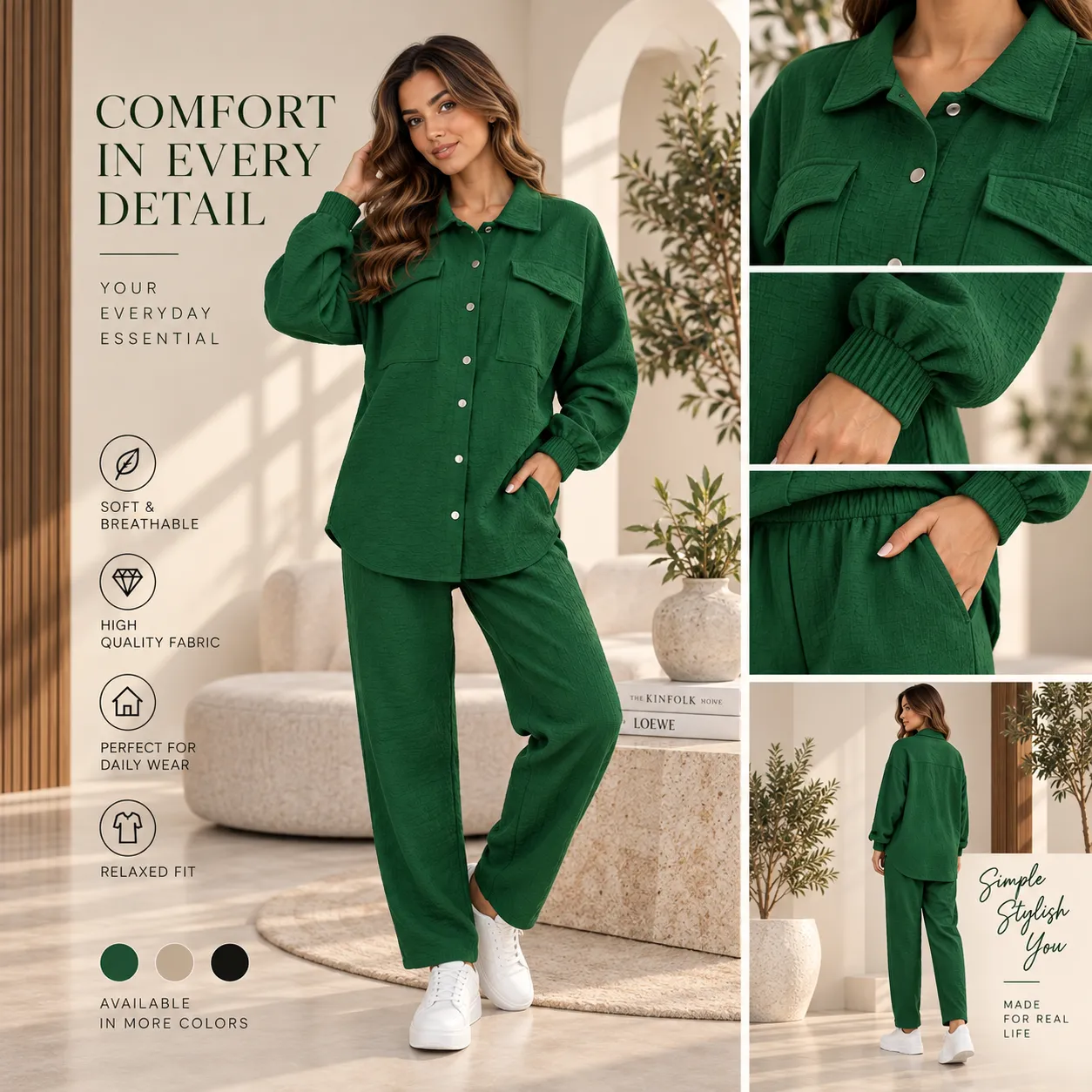 Women's Two Piece Sets color option