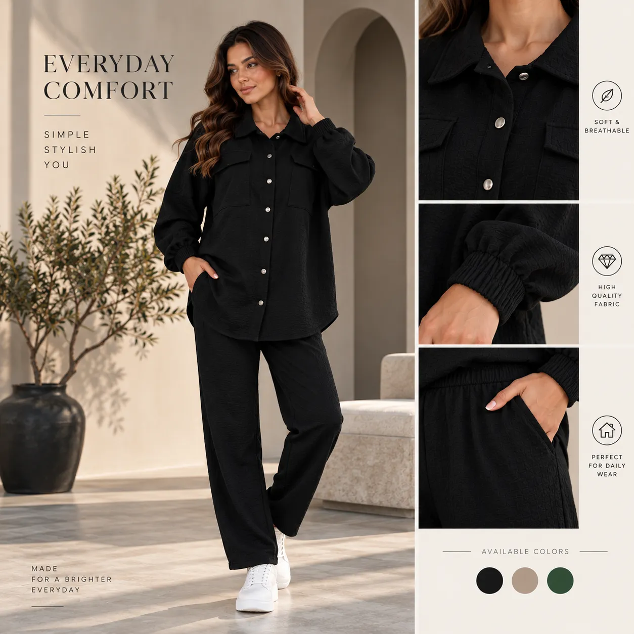 Women's Two Piece Sets color option