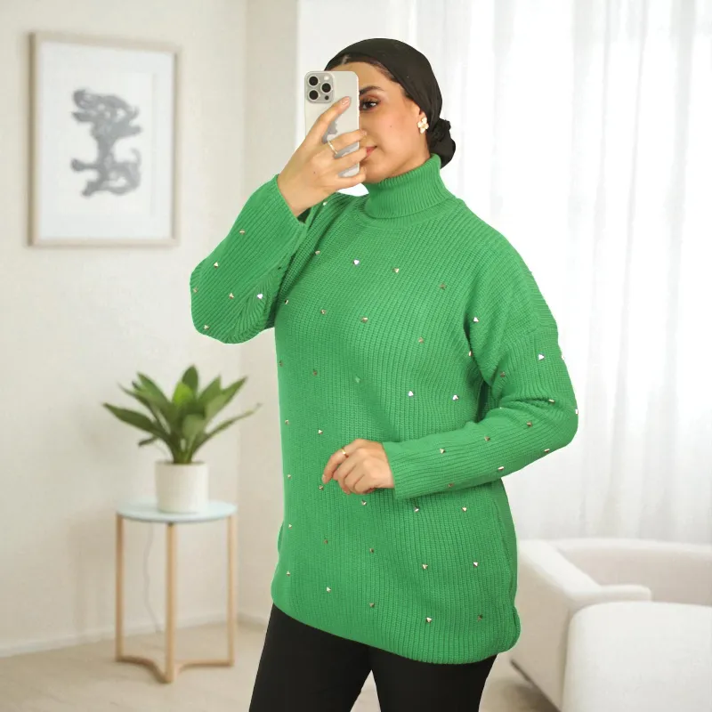 Women's Pearls Knitwear Sweater