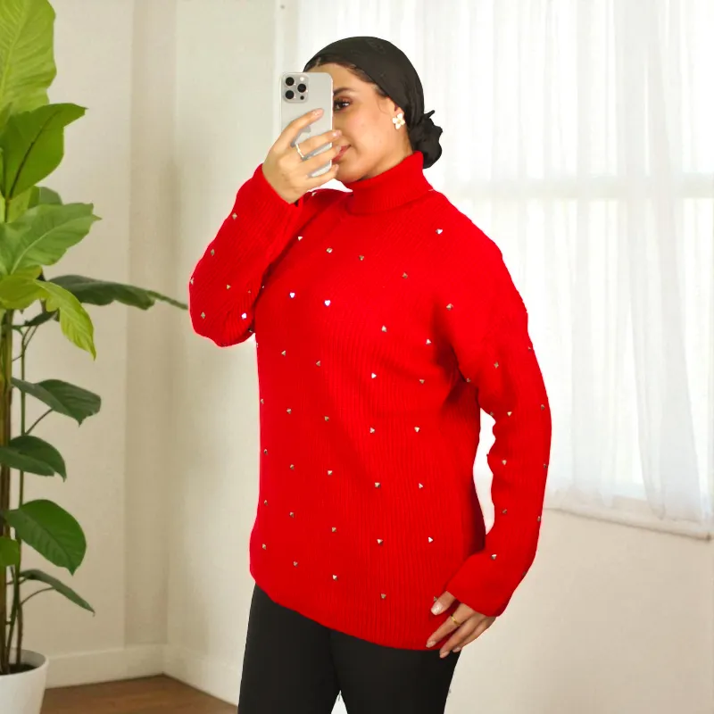 Women's Pearls Knitwear Sweater color option