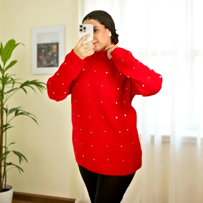 Women's Pearls Knitwear Sweater