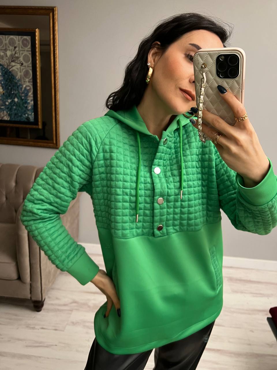 Women's Long Hooded Sweatshirt