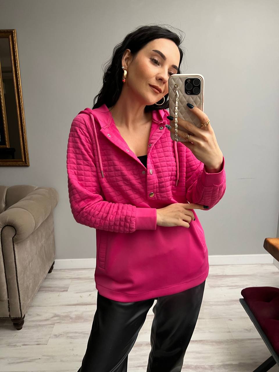 Women's Long Hooded Sweatshirt