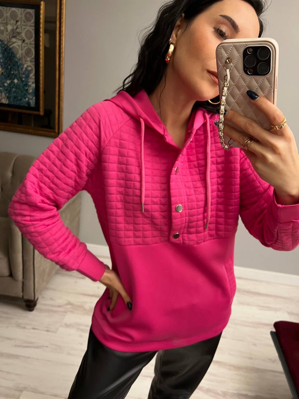 Women's Long Hooded Sweatshirt